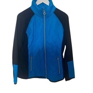 NWT Calvin Klein full zip jacket blue and black XL